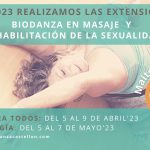 Primavera 2023 Biodanza en masaje y Rehabilitación de la Sexualidad en Ayün
