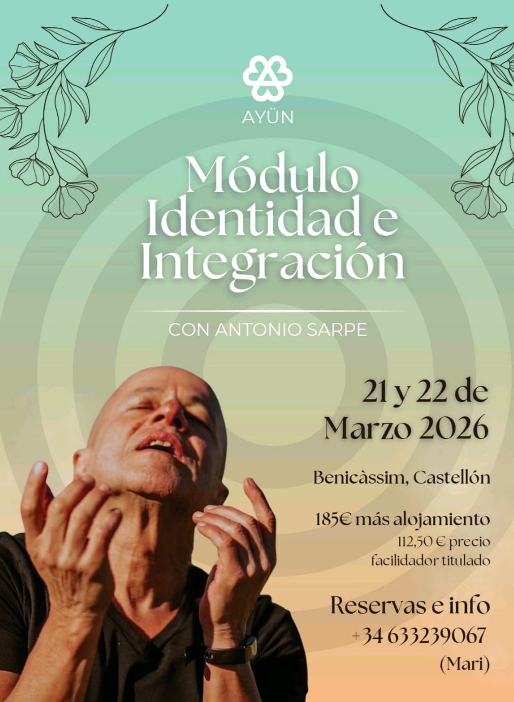 Lee más sobre el artículo Antonio Sarpe en Ayün el 21 y 22 de marzo 2026